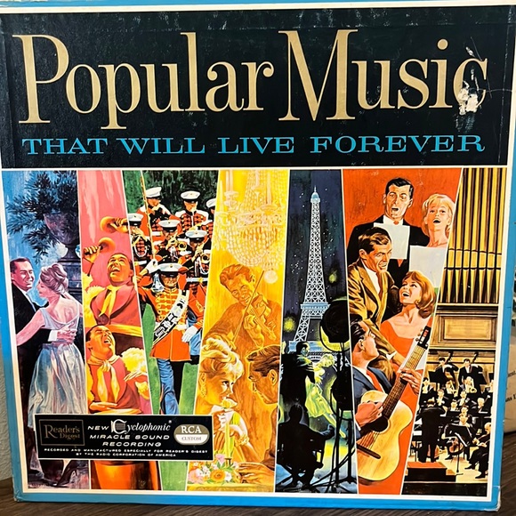 Readers Digest Popular Music That Will Live Forever 10 LP Vinyl Record Box Set - Picture 1 of 13